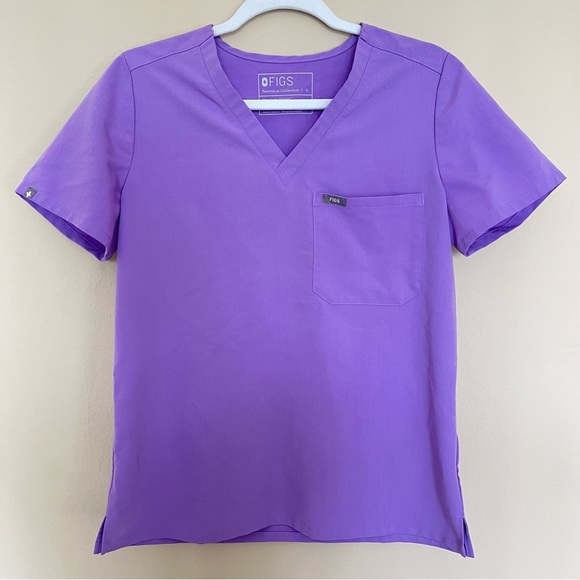 Figs Tops Figs Catarina One Pocket Scrub Top In Ultraviolet Limited